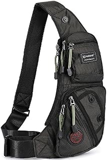Nicgid Sling Bag Chest Shoulder Backpack Fanny Pack Crossbody Bags for Men(Black)