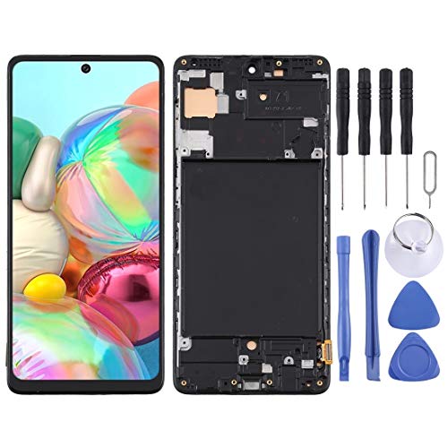 Écran tactile pour Samsung A71 noir cassé à remplacer avec ce bloc LCD complet