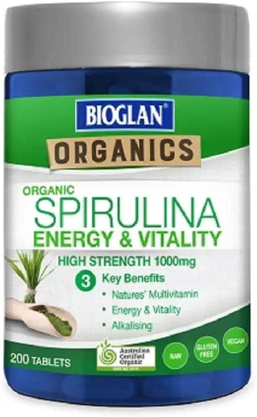 Bioglan BG Organics Spirulina Tablets 200s, 0.26 Kilograms