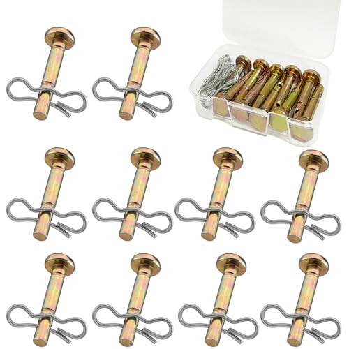 Goodffy 10 Pack Shear Pins and Cotter Pins, Upgraded 738-04124A and 714-04040 Replacement Shear Pin...
