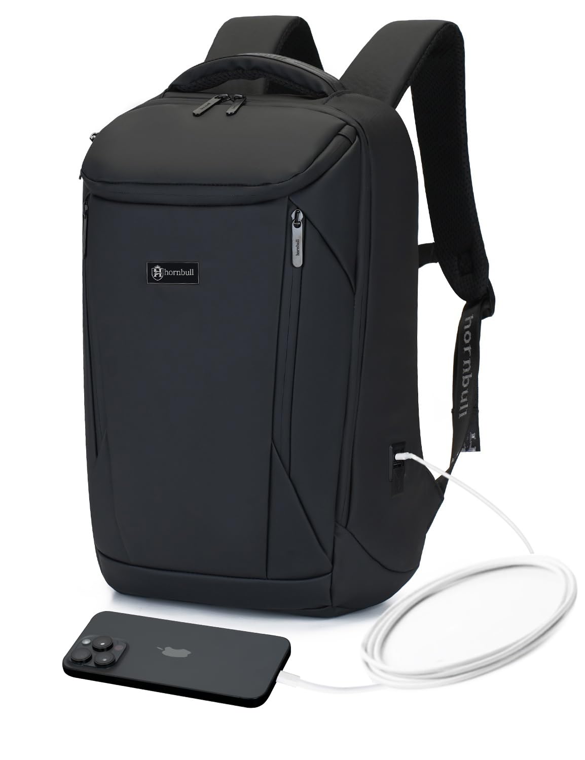 HORNBULL Madrid Business Smart Backpack Waterproof fit 15.6 Inch Laptop Backpack with USB & Type-C Charging Port, Travel Durable Backpack for Men and Women-image-44