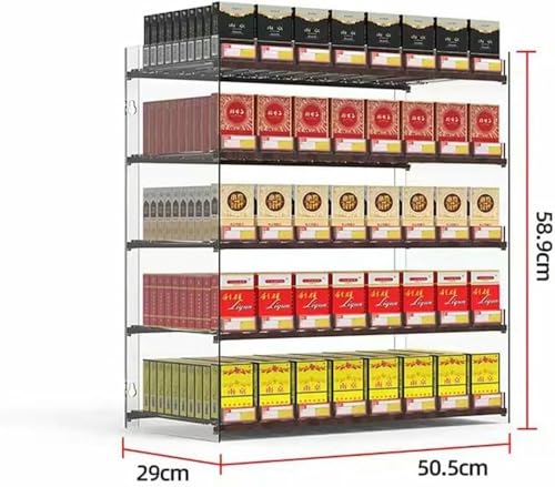Vitrine de vente au détail murale avec support en acrylique transparent à assembler - 3