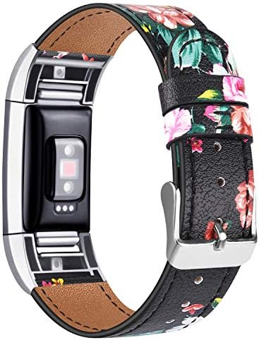 Pack De 2 Bracelets Tobfit Pour Fitbit Charge 2 - Noir Et Gris - Confortables Et Réglables