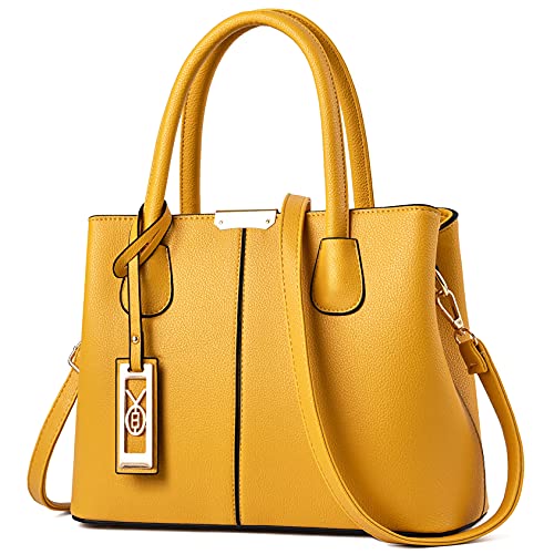 COCIFER Bolsas e bolsas femininas de ombro com alça superior, D8 amarelo, Medium