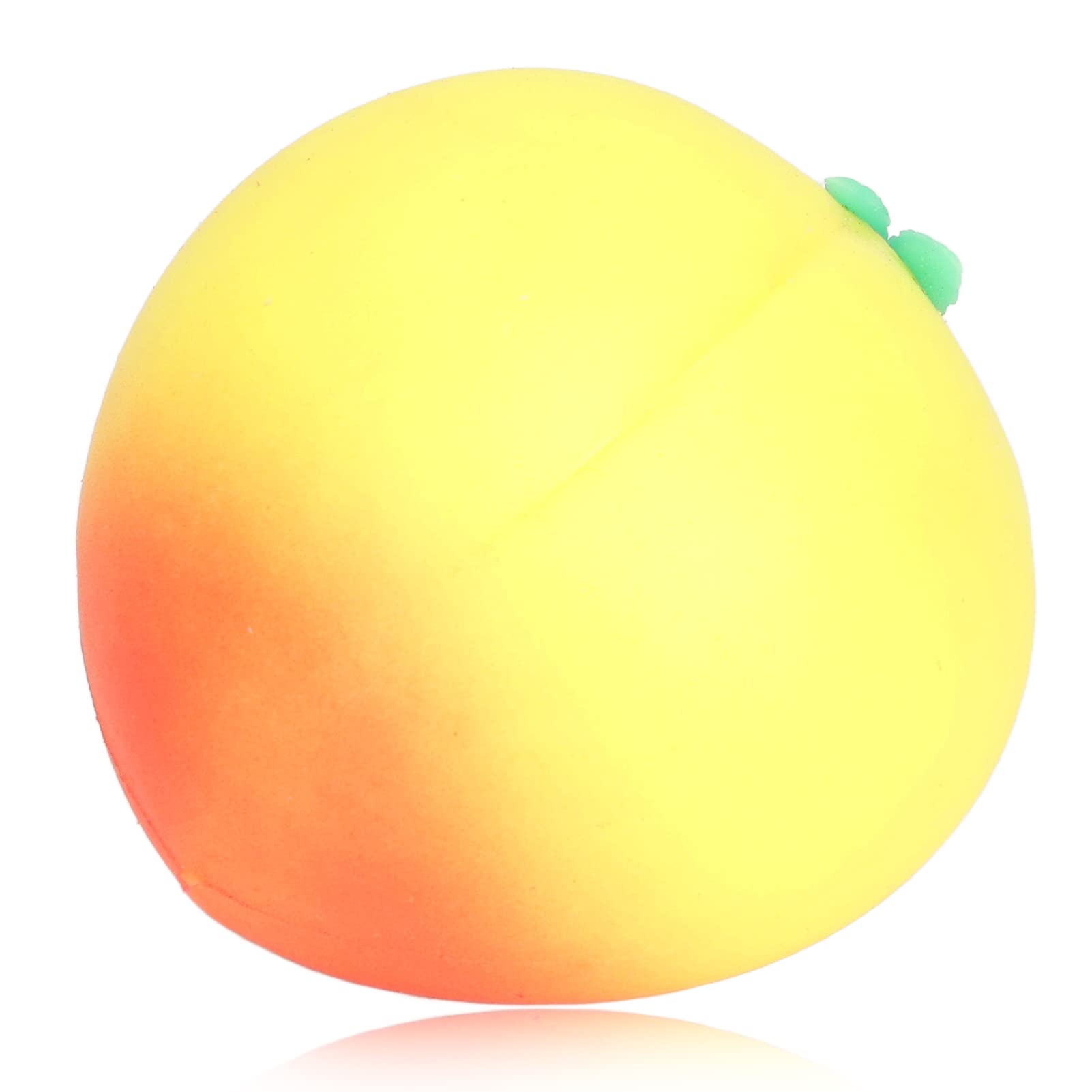 Peach Squeeze Toy, Jumbo Slow Rising Kawaii Peach, Stress and Anxiety Relief Toys, Fidgets Toys for ADHD, , Kids, Adults, Hand Exercise Tools, Fidgiting Fruits (Yellow)
