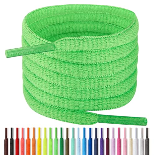 Image of Handshop 1 /4 inch Oval Athletic Shoelaces 24 inch-72 inch in 22 Colors Half Round Shoe Laces