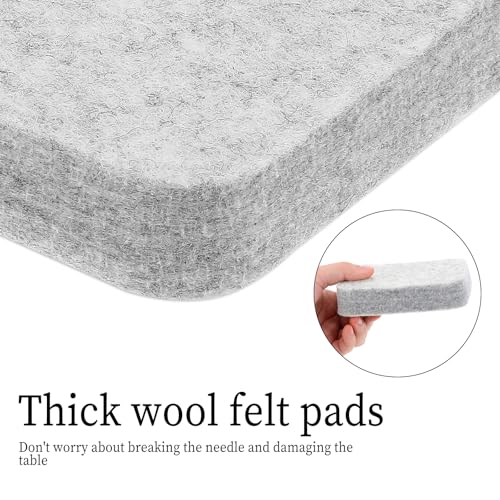Image of Wool Needle Felting Pad, Grey Sponge Needle Felting Pad, Thick and Firm Needle Felting Base for Precision Felting Projects and Any Wool Felting Makeing