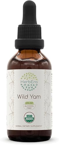Miniatura 1 de Wild Yam B60 Extracto de hierbas sin alcohol USDA Tintura orgánica, gotas líquidas concentradas, ñame silvestre natural (Dioscorea Villosa) raíz