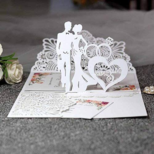Couples Wedding Diamond Ring Cutting Dies for Card Making,Cutting Dies Cut Stencils for DIY Scrapbooking Photo Album Decorative Embossing Paper Dies for Card Making Templated+Cute Brooch Pin - Image 3
