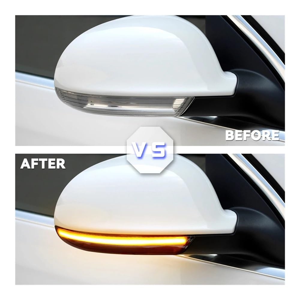 Indicatori Direzione LED Dinamici Per VW Golf 5, Passat, Jetta - 2 Pezzi, Giallo, Per Specchietti Laterali - Foto 9