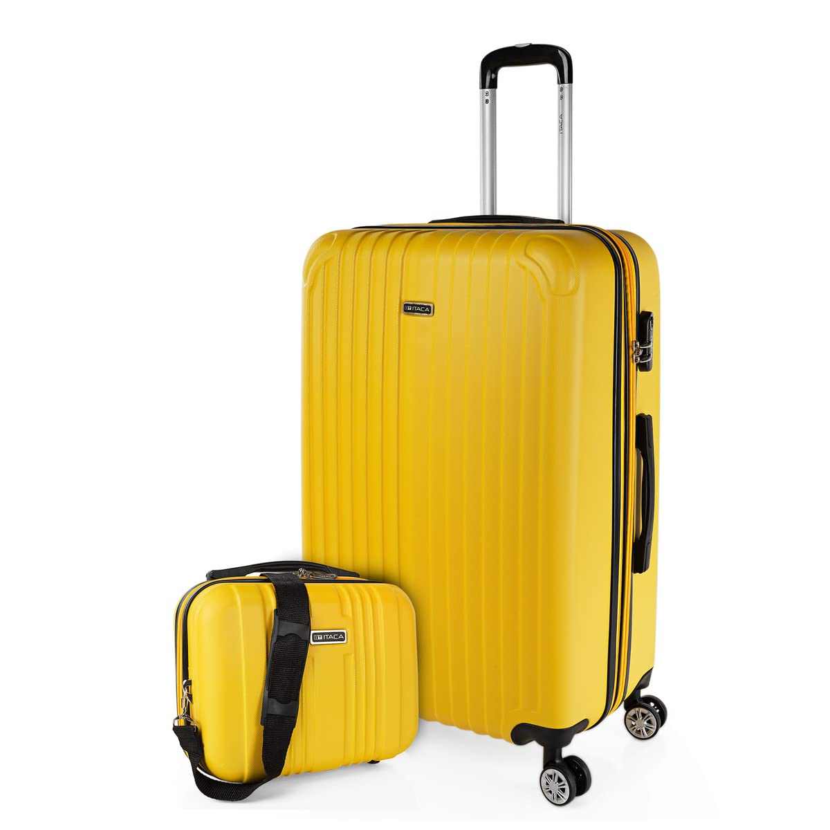 ITACA - Maletas Grandes De Viaje Rígidas Ligeras con 4 Doble Rueda 360° Maleta Grande 23 Kilos Alta Resistencia Extensible Maleta XL Duradera, Mandarina — view 58