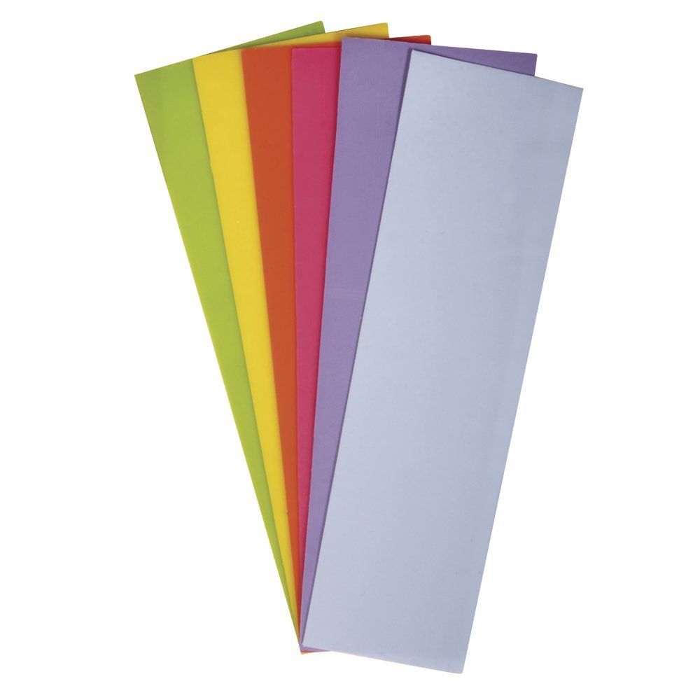RAYHER 31494000 Wax Foil Spring Set 20 x 6.5 cm 6 Assorted Colours Pack of 6