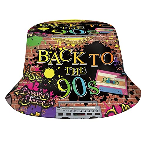 Retro 80S 90S Bucket Hat Packable Summer Sun Hats Outdoor Fisherman Cap For Unisex Women Men Teens #TOP10