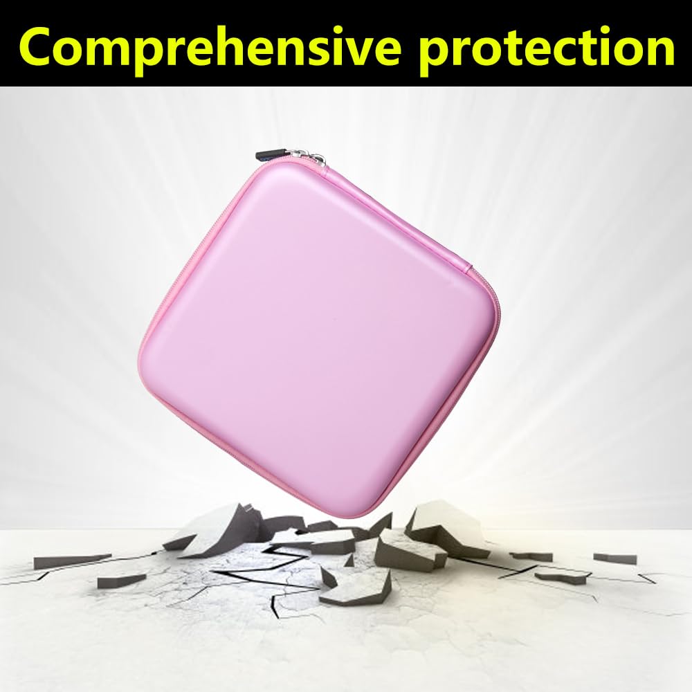 Anleo Hard Travel Case for noot Products K11/Elecder i37/POWMEE M1/POWMEE M2/Mpow CH8/iRAG J01/noot Products K22/NIVAVA K8/noot Products K33/iClever/Sonitum Kids Headphones(Only Case) (Pink) 3