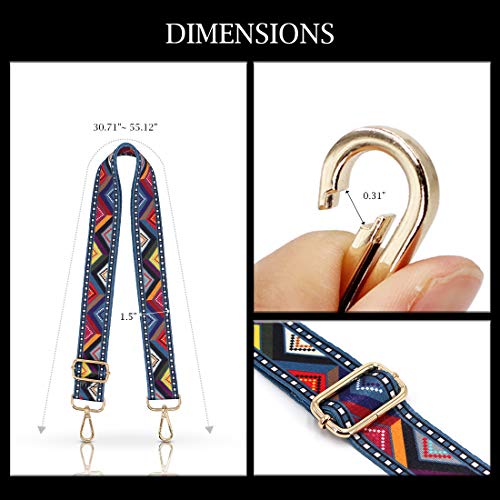 Image of TANOSII Wide Purse Strap Adjustable Replacement Shoulder Crossbody Strap Handbag Strap