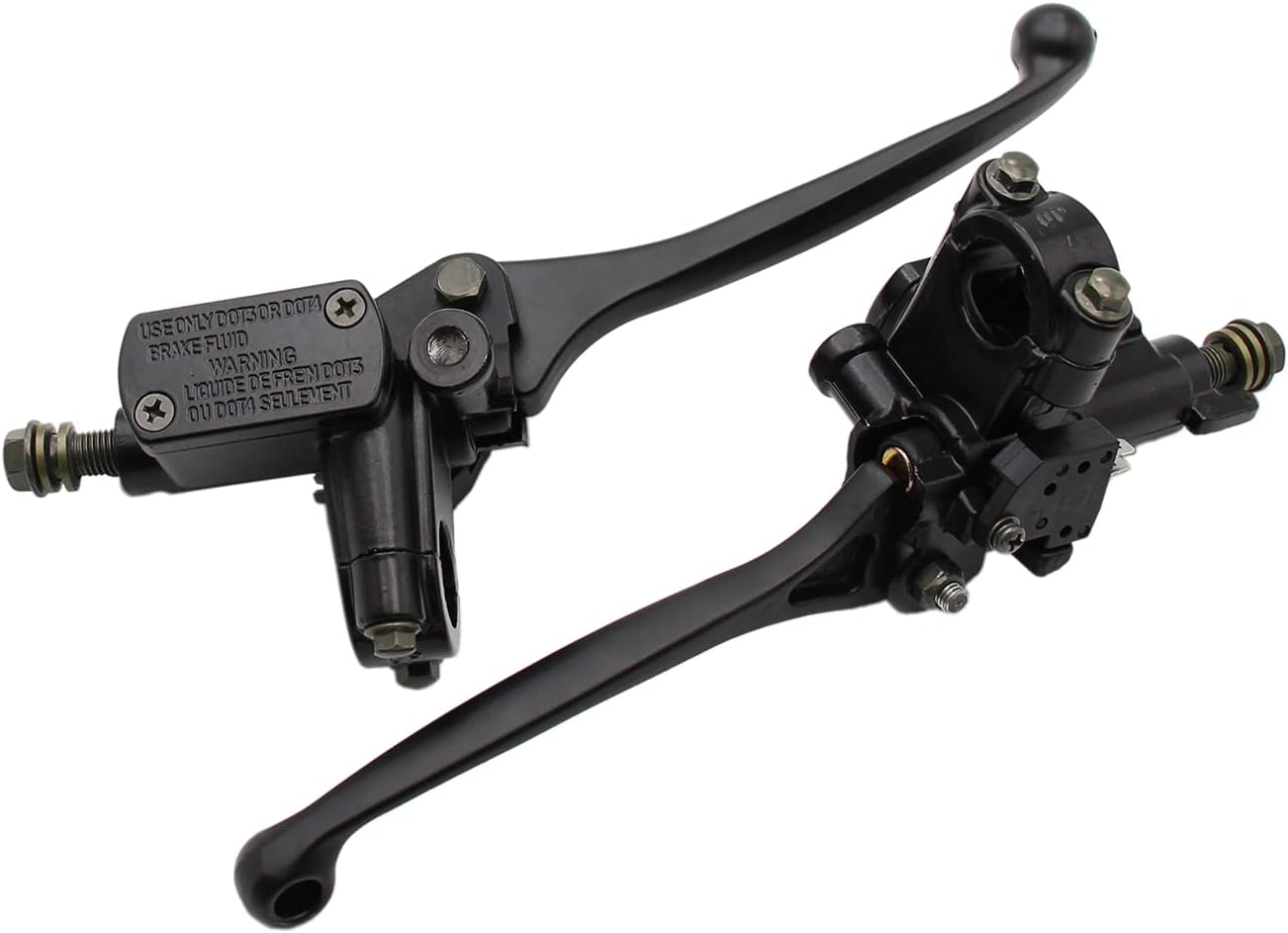 Left + Right 8mm Brake Master Cylinder Lever Mirror Hole for GY6 50cc 125cc 150cc 250cc Scooter Moped