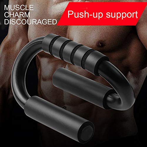muxiao Barras push-up, alças para suportes de flexão em forma de S, barras de suporte push-up com pu