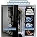 Homie Gear Wall Hanging Organizer, 4 Storage Case Racks - Closets Organization Storage System for Caps, Wallet, Shoes, Towel, Goggles, Scarves, Belt & More for Closets Items - (Black)