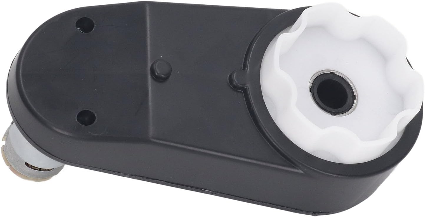 RS390 12V DC Electric Motor Gear Box, High Speed 16000RPM Gearbox for Toy Car, Metal Intermediate Gear with ABS Alloy Housing, Compact Steering Gear Box Accessory