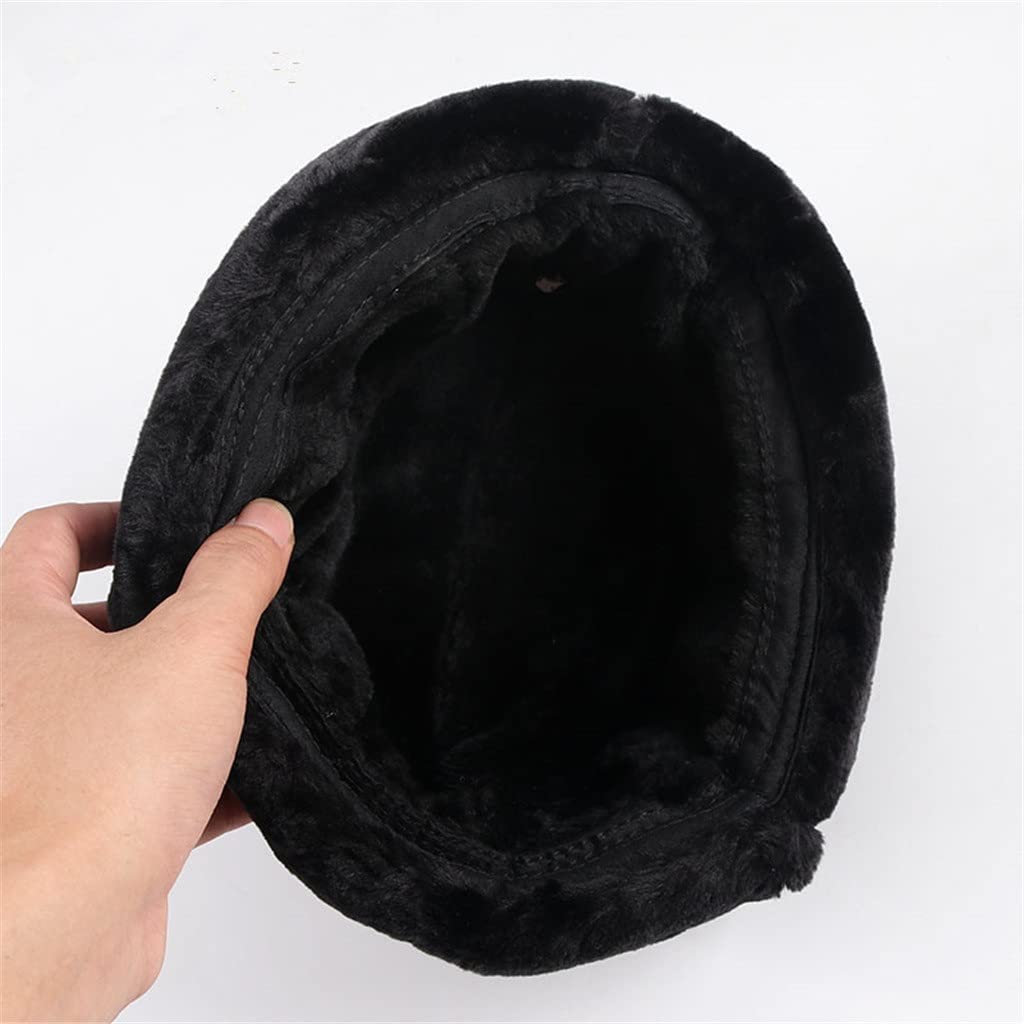 Czapka zimowa z klapkami na uszy męska ciepła męska czapka śnieżna skórzana czapka typu bomber z klapkami na uszy (srebrny XL (59),srebrny-XL (59 (srebrny XL (59)