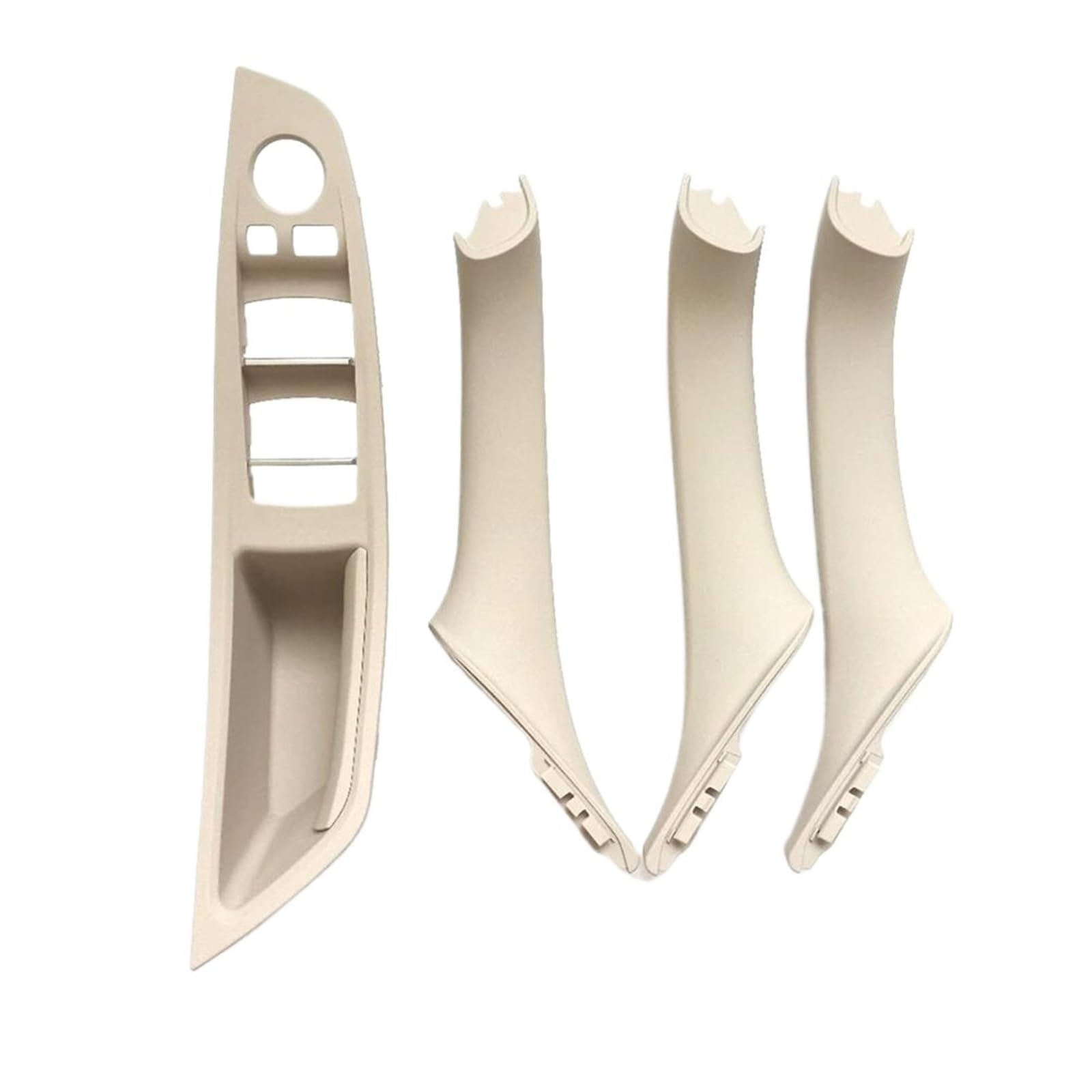 LVXVMOZEOK Interior Door Handle Armrest for 5 Series for F10 for F11 for 520i for 523i for 525i for 528i for 530i LHD Interior Door Recessed Panel Pull(LHD Oyster Set)