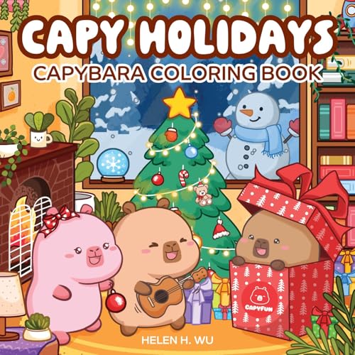 Capy Holidays: Capybara Coloring Book (Capy Capybara)