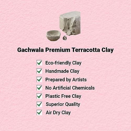 Image of Gachwala Pottery Clay (1.9 Kg) - Natural Air-Dry Clay for Art & Craft, Modelling, Pottery, Jewellery Making, Lippan Art & Terracotta Work | Shilpkar & Mouldit Alternative
