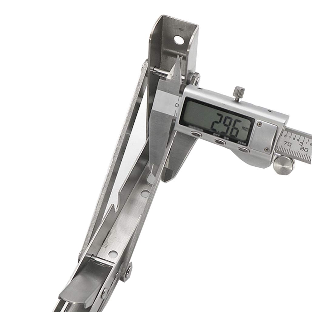 ZZXY Soportes para Estantes Plegables- Escuadras Abatibles Soporte Pared de Acero Inoxidable, Soportes Estanterías Escuadras Metálicas Ahorrar Espacio Carga Máxima 2 Piezas
