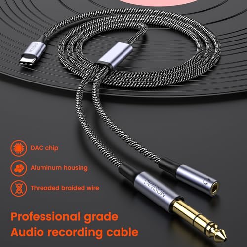 Cable USB C a 6.35mm Audio Estéreo 5M MOSWAG miniatura 6