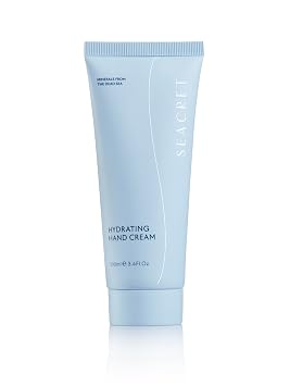 SEACRET Hydrating Hand Cream - Dead Sea Minerals & Shea Butter, Peony & Sage Extracts, Fast-Absorbing Moisturizer for Dry Hands, Vegan, 3.4 Fl Oz / 100 ml