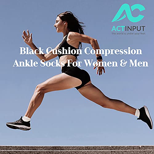 Image of ACTINPUT Ankle Compression Socks for Women Men - 5 /7 Pairs Plantar Fasciitis Socks for Athletic, Support, Running