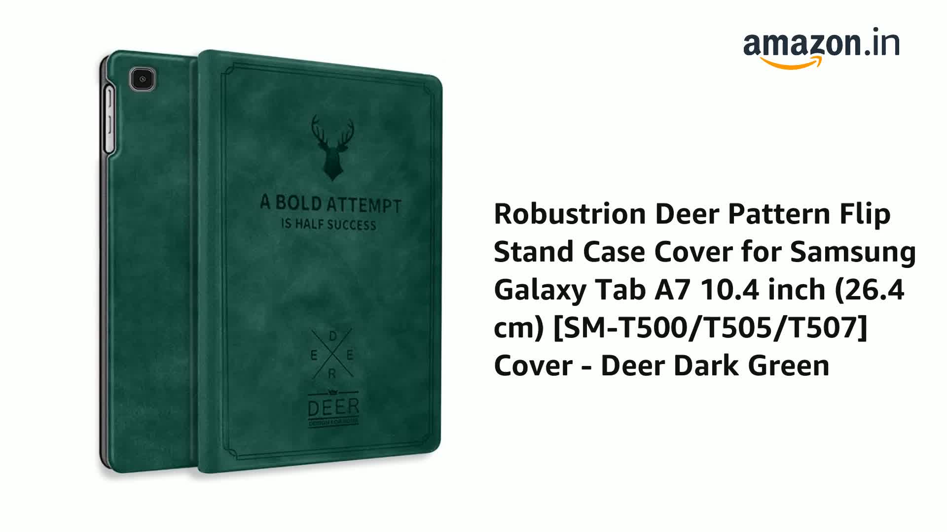 Robustrion Smart Flexible Flip Stand Case Cover for Samsung Galaxy