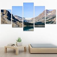 SIGNWIN 5 Panel Canvas Wall Art Calming Waters for Home Decorations Ready to Hang - 60