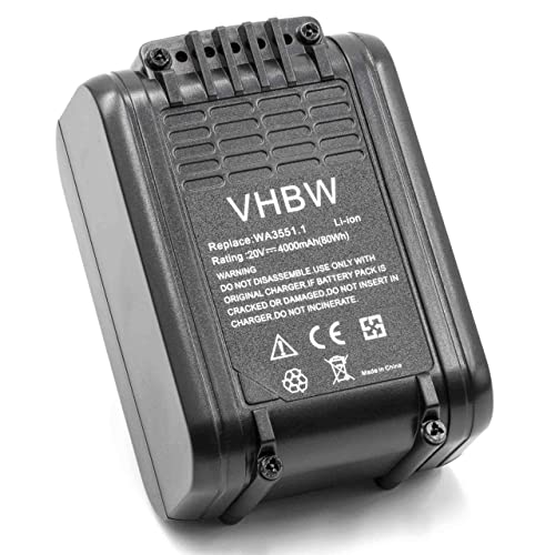 vhbw Battery compatible with DeltaFox 20 V battery-operated power tools Electric Power Tools (4000mAh Li-Ion 20V)