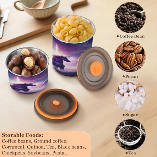 Envase de café hermético acero inoxidable 30oz Galaxy Horse miniatura 5