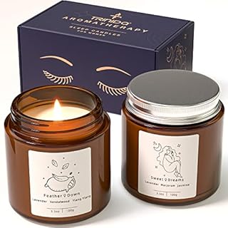 SLEEP & RELAX Scented Candles Make for Women, TRINIDa Aromatherapy Luxury Candles Gifts for Women, Natural Organic Soy Wax Relaxing Lavender Candles, Perfect Bath, Birthday, Mothers Day Gifts for Her