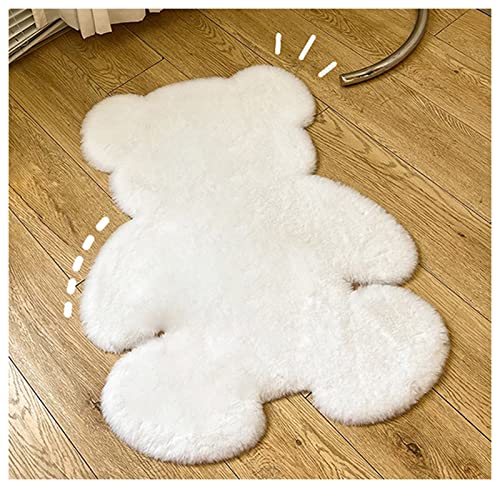 YANGLIXIA Plüsch niedlich Bärenbereich Teppiche Wohnzimmer Anti Slip Decke Flauschige Haustierdecke Cover