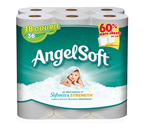 Angel Soft Double Rolls Bath Tissue, 18 Count