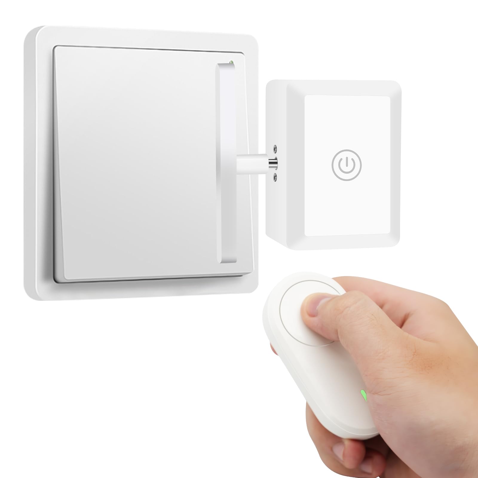 Smart Button Pusher, SmartSwitch Toggle, Mando a Distancia Inalámbrico, Interruptores Inteligentes para Apagar Automáticamente la Luz, Interruptor Perezoso para Controlar la Luz