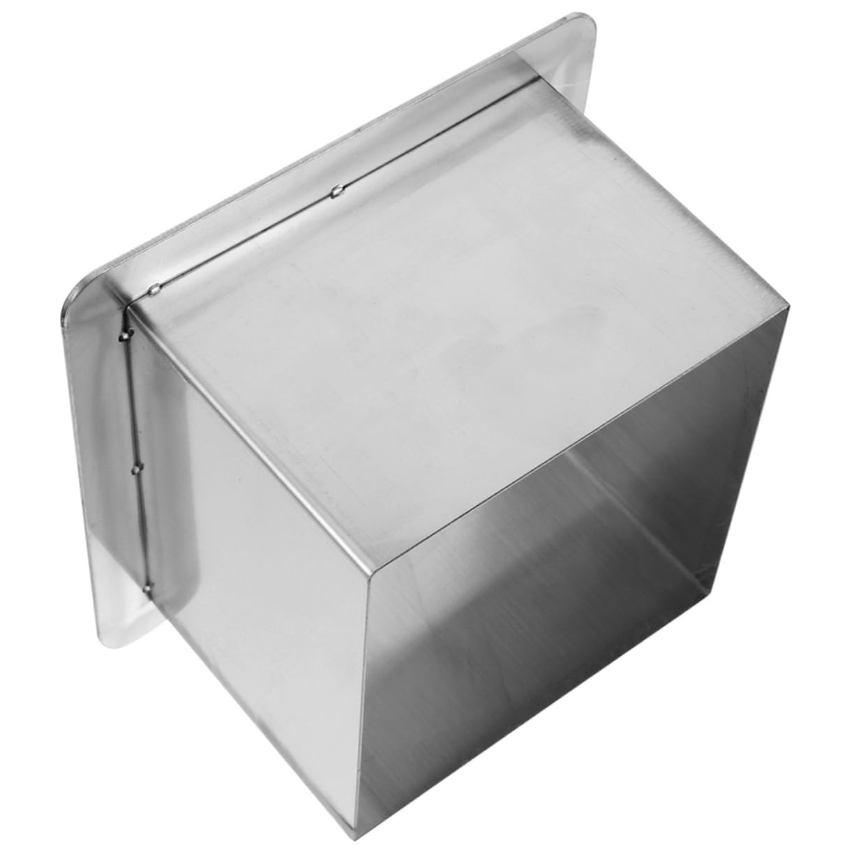 Stainless Steel Square Countertop Trash Chute Grommet for Kitchen Embedded Waste Disposal for Home Cafe Office Practical and Stylish Design