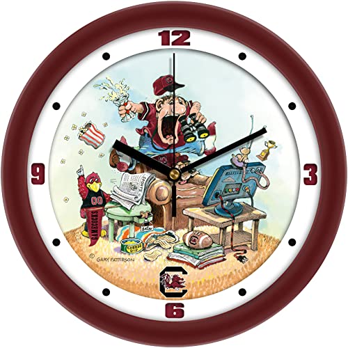 SunTime South Carolina Gamecocks Football Wall Clock - The Fan by Gary Patterson - 11.5