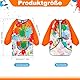 Camptrip 2 Stück Malschürze Kinder Malerkittel für 3-6 Jahre Jungen Mädchen, Bastelschürze mit Tasche, Wasserdicht & Atmungsaktiv für Schule, Kunst, Malerei, Basteln(Blau + Orange)