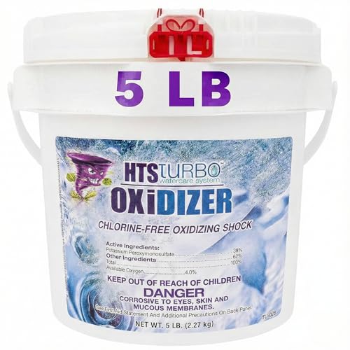 Image of Oxidizer Shock for Pools, Hot Tubs & Spas - 5 lbs Made in USA | Fast-Dissolving Oxidizing Shock for Pool | Non Chlorine Pool Shock Treatment | Non Chlorine Shock for Pool Clears Water
