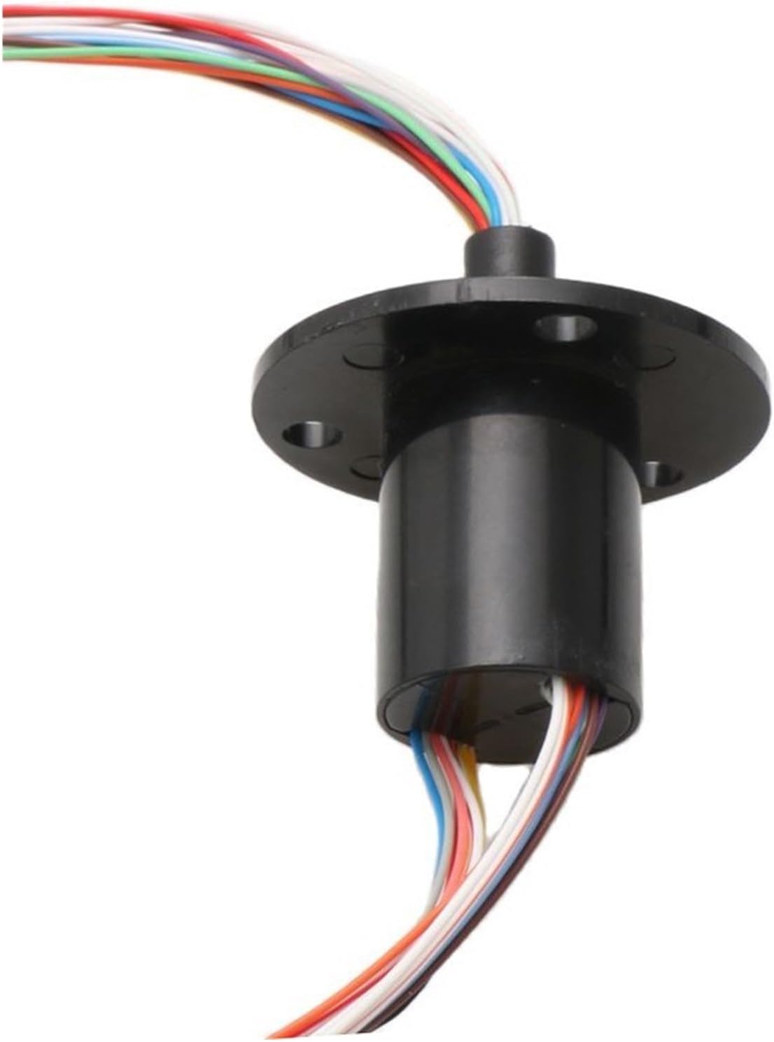 Slip Ring 1pcs Mini Flange Slip Ring Diameter 22mm 2A 2/4/6/8/12/18/24CH Channel Wire Conductive Ring Brush Slip Ring Rotary Electric Joint(Dia 22mm 18CH 2A)