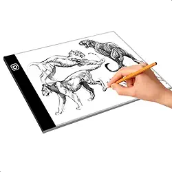 Prancheta de Desenho com Luz LED A3 USB – Mesa de Luz com 3 Níveis de Iluminação, Ideal para Desenho Técnico, Esboços, Desenhistas e Crianças Profissional Mesa Led A3 Desenho Transposição Premium