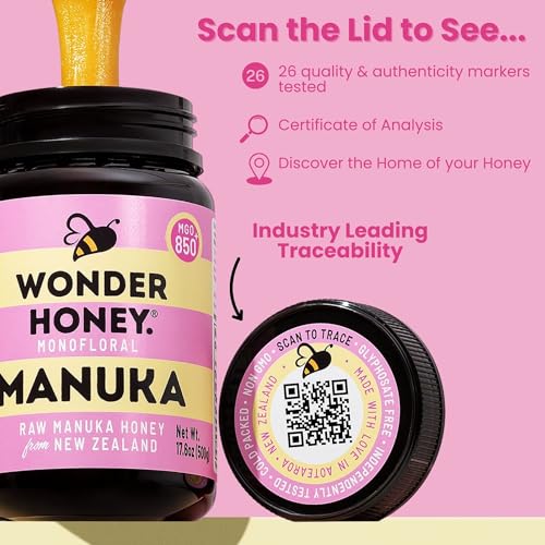 Miel Manuka Raw Wonder Honey Nueva Zelanda 8.8oz miniatura 6