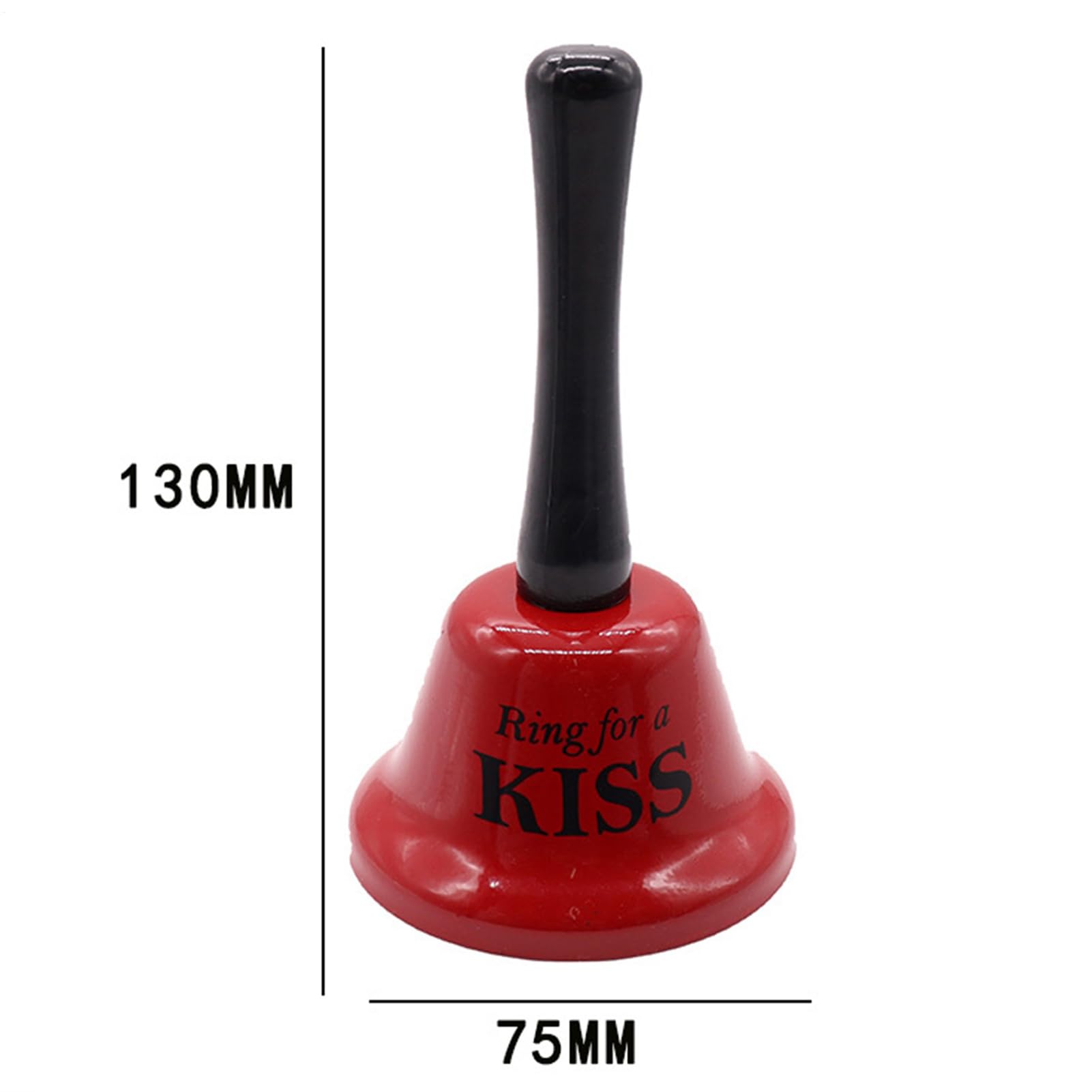 Handglocken aus Metall – Lustige Rufglocken, kleine Ringglocke aus mit Griff | Schreibtisch-Serviceglocke für Valentinstag-Requisiten, Restaurant, Klassenzimmer, Schreibtischring, Heimbüro, Pa