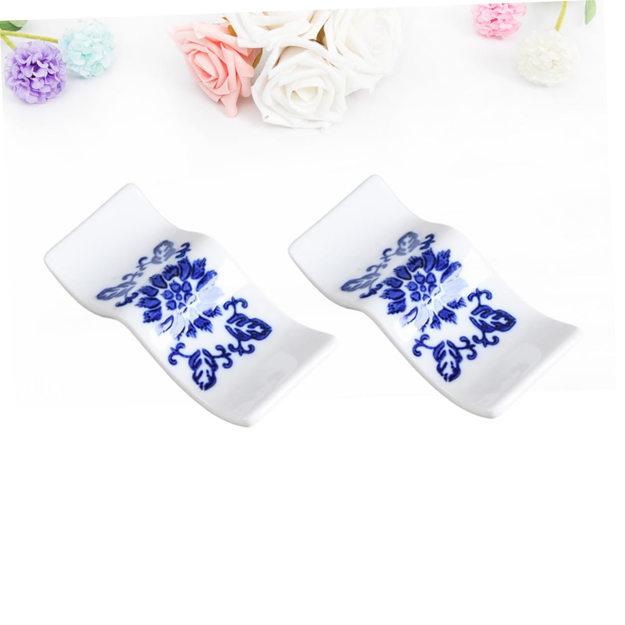 Repose-Baguettes, Supports à Baguettes en céramique Multicolores, pour Table de Restaurant ou de Mariage, Lot de 8, 8 x 3,5 x 1 cm