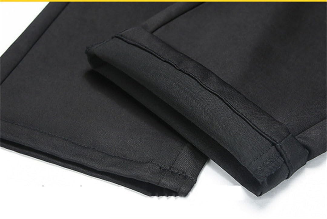 Vogrtcc Pantalones De Traje De Oficina para Hombre, Pantalones Formales Ajustados Ajustados para Negocios, Pantalones De Talla Grande