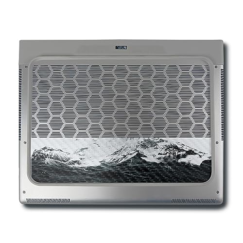 Image of MightySkins Carbon Fiber Skin Compatible With Alienware X16 R1 (2023) Full Wrap Kit - Mountain Waves | Protective Durable Textured Carbon Fiber Finish | Easy To Apply & Change Styles | Made in the USA